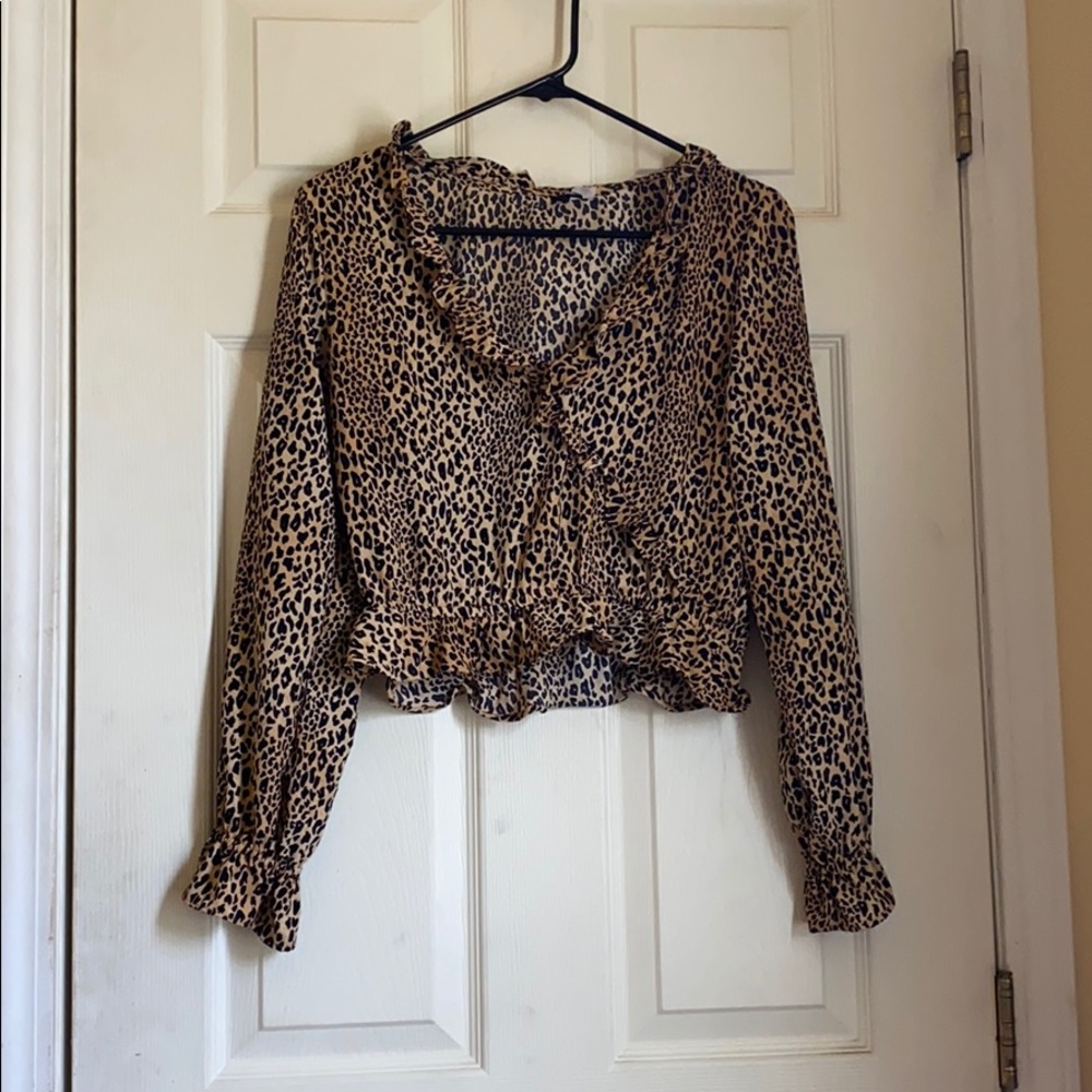 Cheetah Print Blouse